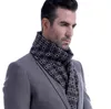 Géométrique Plaid hommes écharpe marque hiver foulards automne nouvelle mode écharpe homme décontracté affaires foulards chaînes chaud foulard 9277291