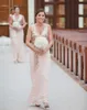 Sexy Rose Gold Sequined 2020 Sparkly Bling Bridesmaid Dresses V Neck Sashes Floor Length Chiffon Plus Size Maid Of Honor Wedding Guest Dress