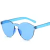 SWOKENCE Fashion Transparent Candy Sunglasses Women Brand Cute Integrated Frame Ultrathin Sun Blinkers Latest Spot SB49