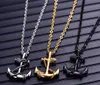 free shipping Vintage stainless steel boat cat pendant necklaces navy style personality hip hop pendant fashion hits