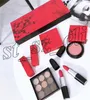 Neues Pflaumenblüten-Make-up-Set, 9 Farben, Lidschatten-Palette, Rouge, 2 matte Lippenstifte, 4-in-1-Kosmetikset
