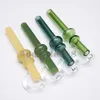 Oil Burner Pipes Colored Smoke Glass Water Pipe Bubbler Pyrex Great Tube