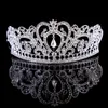 Gorgeous Sparkling Big Wedding European-style Baroque Crown Alloy Diamond Jewelry Bridal Tiara For Brides Hair Jewelry Headpiece