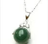 All'ingrosso - Natural Emerald Pendant Road Pass perline di trasferimento Collana pendente in argento 925 donne