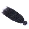 Brezilyalı bakire insan saçlı kinky kıvırcık işlenmemiş remy saç örgüsü çifte atkılar 100g/paket saç atkıları
