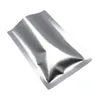 12x18 CM Matowy Silver 100 Pack Otwarte Najlepsze Torby Folia Mylar Próżniowa Uszczelnienie Próbki Pakiety Aluminium Folia Mylar Food Magazyn do Kawy