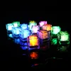 LED Party Lights Zmiana kolorów LED Kostki lodu Świecące Kostki lodu Miga Miga Flashing Novelty Party Dostawa 150 sztuk