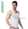 Zerobodys Güçlü Erkek Vücut Şekillendirici Yüksek Powernet Yelek S, M, L, XL, XXL Siyah Beyaz Vücut Kemerler Erkekler Bel Cincher Şekli Giymek B358