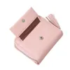 Lucia_shop Pink Short Leder Geldbörse Damen Quaste Reißverschluss Kleine Brieftasche Lady Solid Mini Geldbörse Multifunktions-Kartenhalter weiblich S30