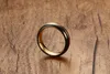 Anel de casamento de 6 mm de 6 mm de ouro e preto banhado masculino tungstênio carboneto anel de banda de ervas daninhas para homem e mulher tamanho 612 2778314