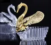 Newest European Styles Acrylic Silver Swan Sweet Wedding Gift Jewely Candy Box Candy Gift Boxes Wedding Favors Holders1578294