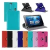 Universal 360 degree rotationg tablet pu leather case stand back cover for 7-9 inch fold flip case with build in buckle