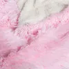 Velvet Mink + Flanela Velo Cobertor A / B Versão 2 Camadas Manta Borrego Sherpa Cobertor para no sofá / cama de alta qualidade