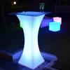Nova mesa de coquetel luminosa recarregável LED