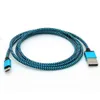 1M 2M 3M Aluminium Serpent motif Tissu Type-C usb C câble Date Sync Chargeur Câble pour Samsung pour Note 200 pcs/lot