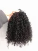 Brasileiro Virgem Humana Remy Kinky Curly Curly Extensões de Cabelo Pré-ligado Natral Black Color 1G / PC 100g Um pacote