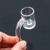 Core reactor quartz banger nail with ball glass bubble carb cap domeless nails 10mm 14mm 18mm male female for Hookahs bong dab oil rigs
