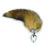 Fox Tail Butt Plug Metal Anal Fire Fix Fox Tails Sex Anale zabawka seks gra erotyczna rola zagraj zabawka D181115027860905