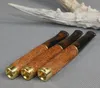 Scultura in legno massello da 8 mm Sea Salix dente intaglio bocchino per sigaretta fumo di legno doppio staccabile