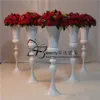 Rose Champagne Gold White Silver Metal Flower Stand Vase Wedding Flower Stand Bord Centerpiece Wedding Party Decoration Event223C