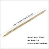 Hip Hop Diamonds Tennis Bracelet Men Trendy Simple سلسلة المجوهرات 8 26 بوصة ثلاثة ألوان الفضة الذهبية Black2284