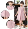 Prinzessin Kleid für Kinder koreanische Mädchen Kleidung Sommermode ärmellose Spitze Kleid klassische Mesh Kleider Party Geburtstagsgeschenk
