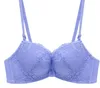 Fronto di pizzo Finta senza cerchi reggiseno piccolo torace reggiseno sexy biancheria intima insieme