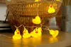 Mini jaune Duck LED String Light Glow intérieure extérieur de Noël Party de mariage batterie LEDS FAITS LUMILES CHAUDE BLANC D2.5