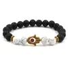 AMAR MONTA AMAR MENS BRACELE DESINGE PARA MULHER LIGADA FATIMA PALM MANTA DE LAVA ROCK ROCK FILHO