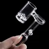 New Volcanic Core Quartz Domeless Electric Banger Nail For 20mm Heating Coil 9mm Bottom Quartz Ebanger nail Clear Joint oil rigs1442284