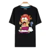 デザイナーワンピースTシャツ日本のアニメTシャツO-Neck Black T-Shirt男性アニメデザインワンピースTシャツCamisetas