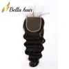 4 x 4 lose tiefe Wellen oben HD-Spitzenverschluss Mitte dreiteilig 826 Zoll unbearbeiteter Brasilianer mit Babyhaar 8A BellaHair7583679