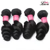 Peruvian Human hair Loose Wave Bundles With 4X4 Closure 3/4 Bundles Peruvian Hair Weave Unprocessed Human Hair Bundles With Closure