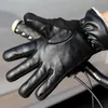 1 Pair Men Leather Gloves Thinsulate Soft Feel Full Fingle Winter Warm Breathable Glovers