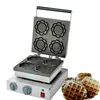 Rostfritt stål kommersiellt bruk 220V / 110V Solrosvaffelmakare / 4pieces Electric Special Shape Waffle Machine med timer