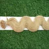 Brazylijski Remy Hair Ciało Fala Naturalne Keratyn Kapsułek Fusion Hair Extensions 10 "-26" Keratyna Fusion Nail I Tip Extensions