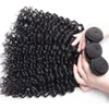 9A Peruano Inaian Brasileño Cutícula Alineada Cabello Remy Cabello humano Paquetes de ondas profundas con cierre Extensiones de cabello Dhgate