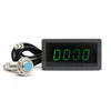 Freeshipping Tachometer RPM Speed 5-9999RPM Digital LED Tacho Gauge Meter 12v car + Hall Proximity Switch Sensor + Magnet green