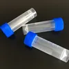 Tubos de ensaio congelados de plástico 5ml frasco de parafuso de vedação tampa pacote recipiente com junta de silicone frete grátis qw7004