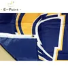NCAA Kent State Golden Flashes Polyester Flag 3ft * 5ft (150cm * 90cm) Flagga Banner Dekoration Flyga Hem Trädgård Utomhus Presenter
