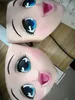 Máscara de Kigurumi de media cabeza para niña dulce con ojos BJD, Cosplay de dibujos animados, Anime japonés, Mask232N