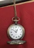 Wholesale 4Colors Quartz watches Chain Bronze Polished double face pocket watches