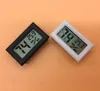 Mini Digital LCD Embedded Thermometers Hygrometers Temperature Humidity Meter indoor Thermometer Black White LX4062