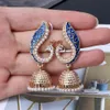 peacock earrings indian jewelry