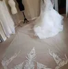 Размер Новый Плюс Русалка Свадебные платья с длинными рукавами Кружевные аппликации с оборками Многоярусная юбка Свадебные платья Garden Vestidos De Mariee Custom