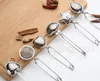 6styles rostfritt stål te sil Tea Spoon kryddor Infuser Stjärnskal oval rund hjärtformat sil Teaware DDA606