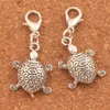 100 pcs/lot tortue tortue Animal homard griffe fermoir perles breloque 35.9x14.6mm tibétain argent bijoux bricolage C1182