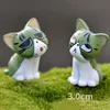 9pcsset minyatür peri figürinleri sevimli mini kedi bahçe dekor yapay mikro peyzaj reçine hayvan zakka hediyeleri3458501