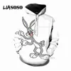 Liasoso 2018 Nieuwe Cartoon Leuke Bugs 3D Print Vrouwen Mannen Hooded Hoodies Sweatshirts Pullover Harajuku Stijl Hip Hop X0289