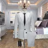 Роскошный мужской свадебный костюм, мужские пиджаки, облегающие костюмы для костюмов, деловая официальная рабочая одежда для вечеринок (куртка + брюки)